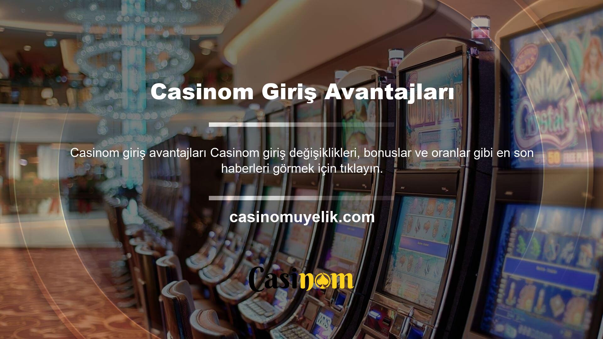 Giriş değişiklikleri, bonuslar ve olasılıklarla ilgili haberler bulabileceğiniz Casinom Twitter adresini almak için bu bağlantıya tıklayın